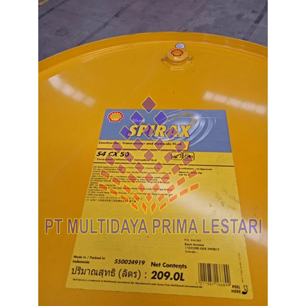 Shell Spirax S4 CX 50 ( Transmission and Final Drive Oil )