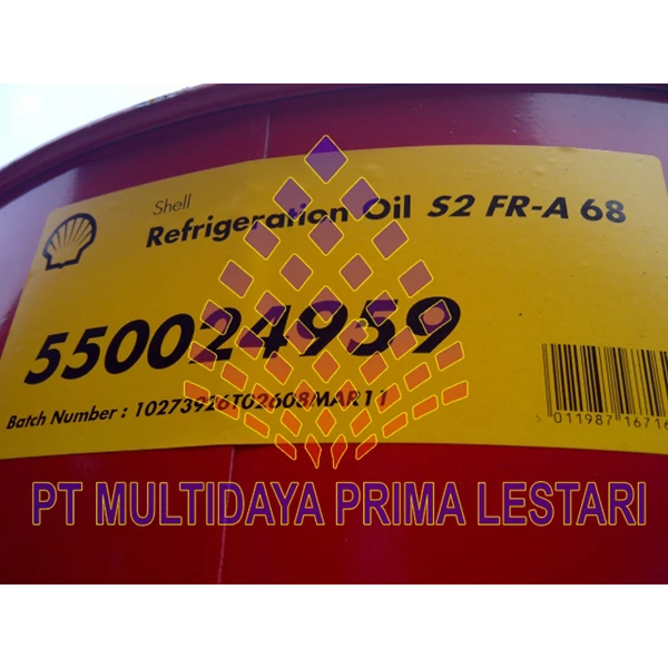 Shell Refrigeration S2 FR-A 68 ( Refrigerator Compressor Lubricant )